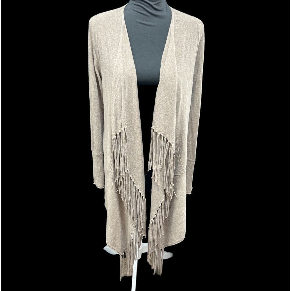 Stetson fringe angora sweater cardigan